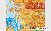 Political Shades Map of ZIP codes starting with 982