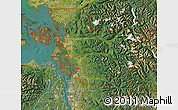 Satellite Map of ZIP codes starting with 982