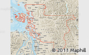 Shaded Relief Map of ZIP codes starting with 982