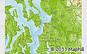Physical Map of ZIP code 98275