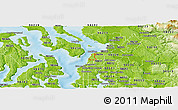 Physical Panoramic Map of ZIP code 98275