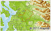 Physical 3D Map of ZIP code 98290