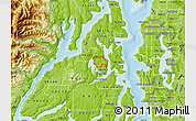 Physical Map of ZIP code 98311