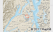 Shaded Relief Map of ZIP code 98311
