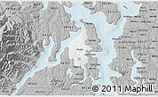 Gray 3D Map of ZIP code 98370