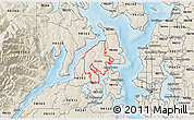 Shaded Relief 3D Map of ZIP code 98370