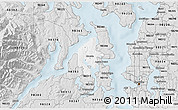 Silver Style 3D Map of ZIP code 98370