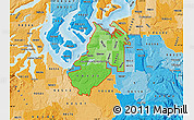 Political Shades Map of ZIP codes starting with 984