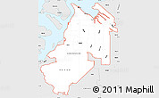Silver Style Simple Map of ZIP codes starting with 984