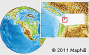 Physical Location Map of ZIP code 98403, highlighted state