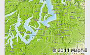 Physical Map of ZIP code 98403