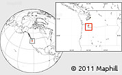 Blank Location Map of ZIP code 98686