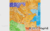 Political Shades 3D Map of ZIP codes starting with 988