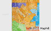 Political Shades Map of ZIP codes starting with 988