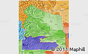 Political Shades 3D Map of ZIP codes starting with 989