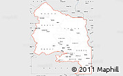 Silver Style Simple Map of ZIP codes starting with 989