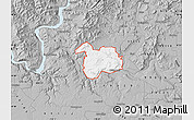 Gray Map of ZIP code 99040