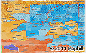 Political Shades Panoramic Map of ZIP codes starting with 991