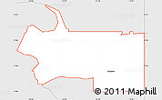 Silver Style Simple Map of ZIP code 99201