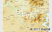 Physical Map of ZIP code 99206