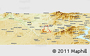 Physical Panoramic Map of ZIP code 99206