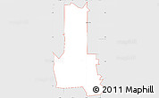 Silver Style Simple Map of ZIP code 99206