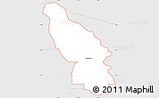 Silver Style Simple Map of ZIP code 99353