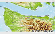 Physical Map of Clallam County