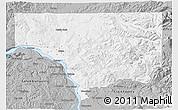 Gray 3D Map of Cowlitz County