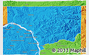 Political 3D Map of Cowlitz County