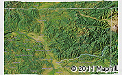 Satellite 3D Map of Cowlitz County