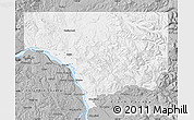 Gray Map of Cowlitz County