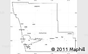 Blank Simple Map of Grays Harbor County, cropped outside