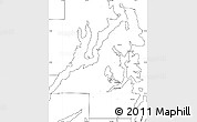 Blank Simple Map of Kitsap County