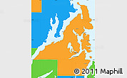 Political Simple Map of Kitsap County