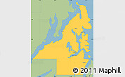 Savanna Style Simple Map of Kitsap County