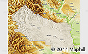 Shaded Relief Map of Kittitas County, physical outside