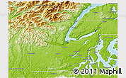 Physical 3D Map of Mason County