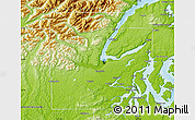 Physical Map of Mason County