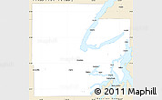 Classic Style Simple Map of Mason County