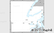 Gray Simple Map of Mason County
