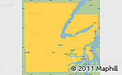Savanna Style Simple Map of Mason County