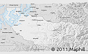 Silver Style 3D Map of Pierce County