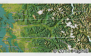 Satellite Map of Skagit County