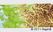 Physical 3D Map of Snohomish County