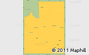 Savanna Style Simple Map of Spokane County