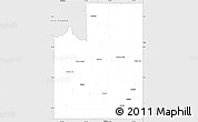 Silver Style Simple Map of Spokane County