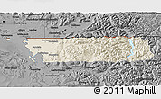 Shaded Relief 3D Map of Whatcom County, darken, desaturated