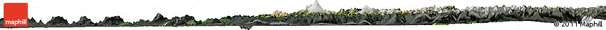 Satellite Horizon Map of Whatcom County, darken, semi-desaturated