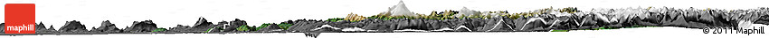 Satellite Horizon Map of Whatcom County, desaturated